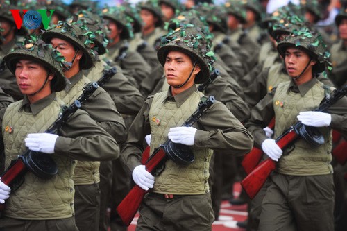 L'imposante parade militaire célébrant les 60 ans de la victoire de Dien Bien Phu - ảnh 14